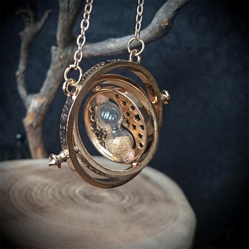 Pendentif Retourneur de Temps, Harry Potter, couleur bronze