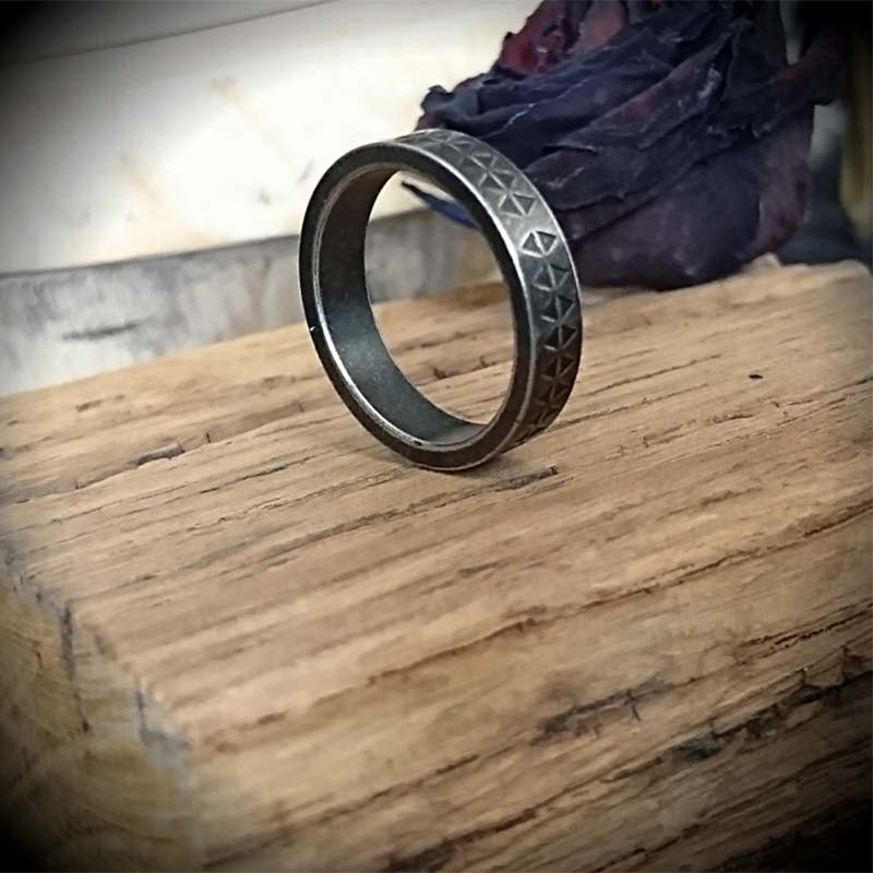Bague Anneau Large En Acier Inoxydable Argenté - 18mm - Unisexe - Neuf Sans Emballage