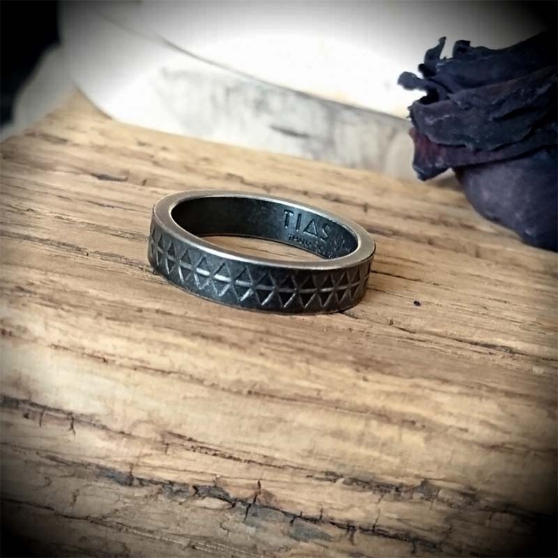MERTTURM Runique Nordique Bague Viking, Anti Stress Spinner Fidget