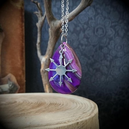 Pendentif réfléchissant Étoile (violet)