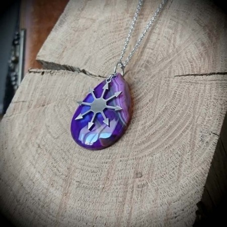 Pendentif réfléchissant Étoile (violet)