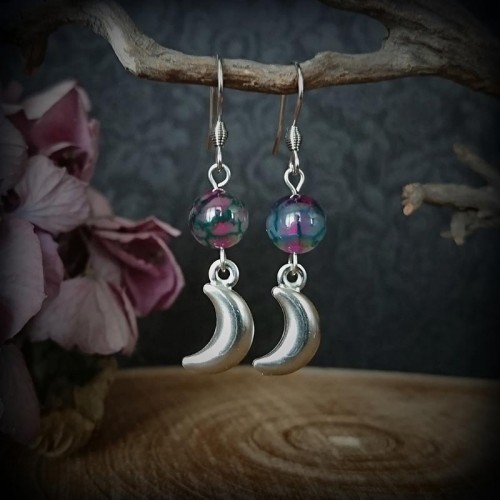 Boucles d'oreilles demi...