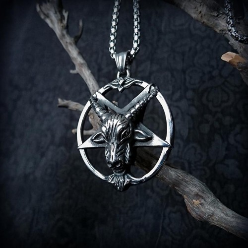 Collier gothique Baphomet,...