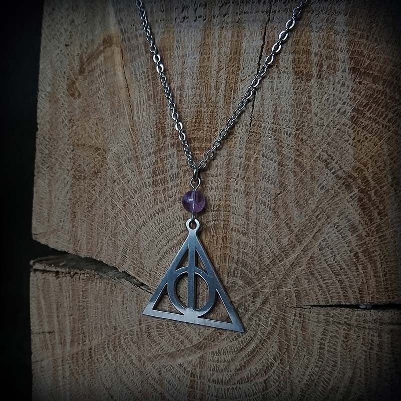 Achat Collier Reliques de la Mort Harry Potter en Argent Massif en gros