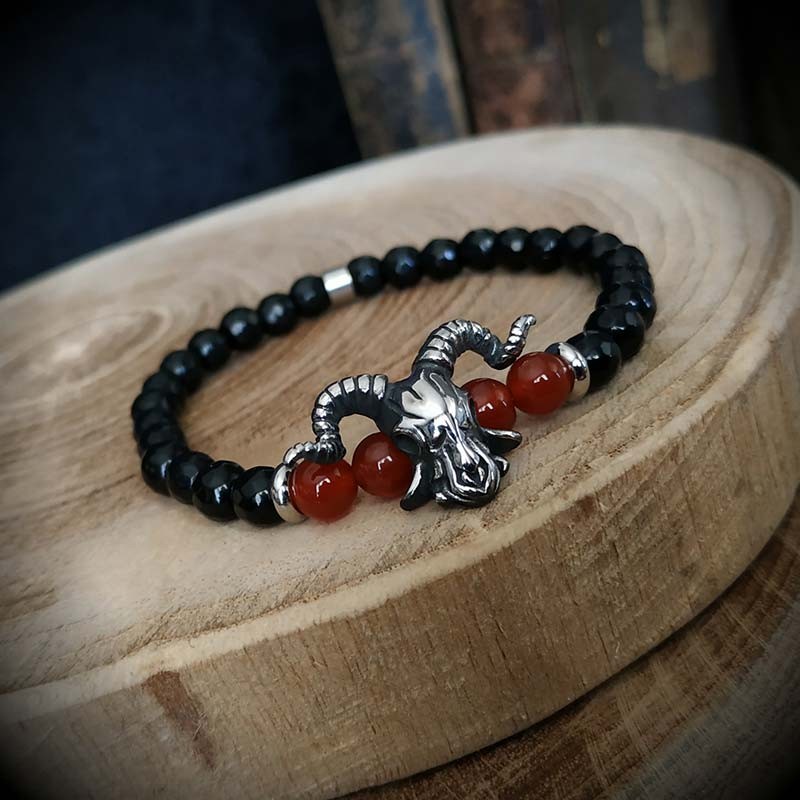 Collier Perles Onyx Et Agate Noires Facettées 18 Pouces - Fait Main - Or