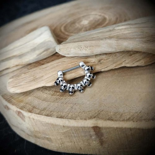 Crdifu - 12 Pièces Anneaux De Piercing En Acier Inoxydable 316L - Pour Nez, Lèvre, Labret, Septum, Helix, Tragus - Taille 16G (1,2mm) Diamètre 8mm