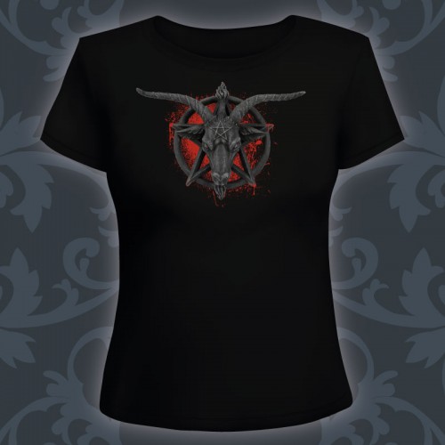 T-shirt Femme Baphomet blood