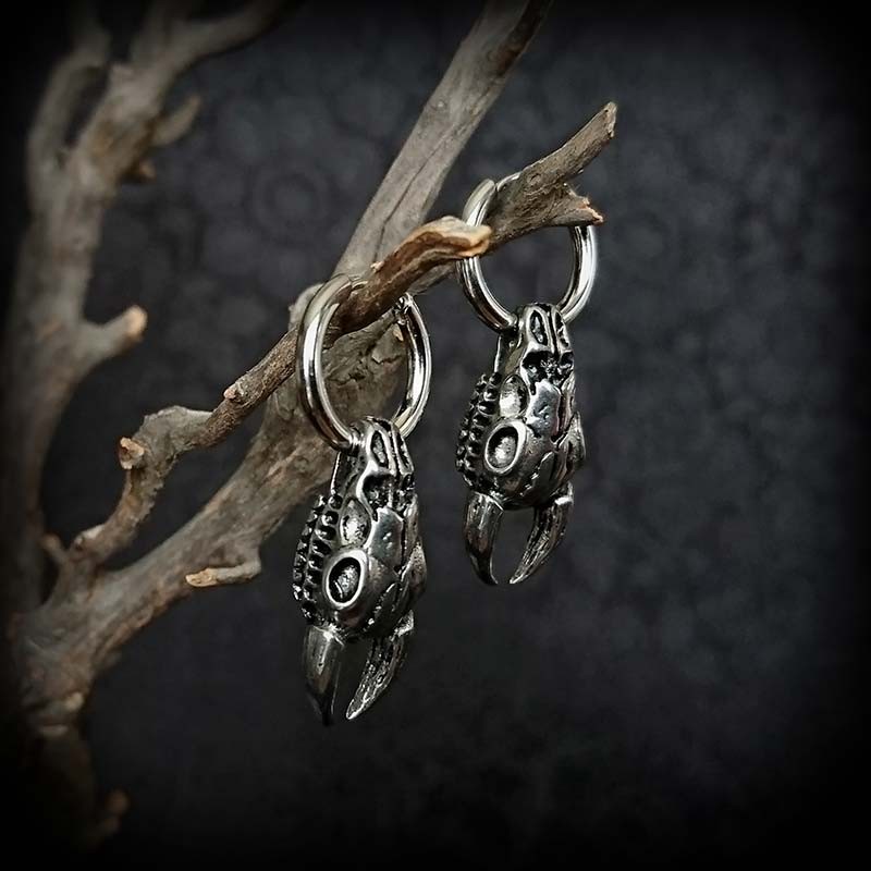 Créoles Squelette En Acier Inoxydable : Bijoux Punk Gothique - Canada