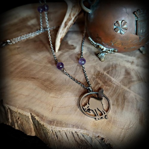 Collier pendentif acier...