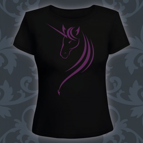T-shirt Femme Evil Unicorn