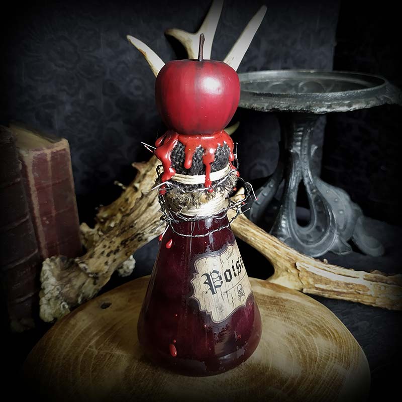 Fiole de poison artisanale, potion de sorcellerie, décorée main façon ...
