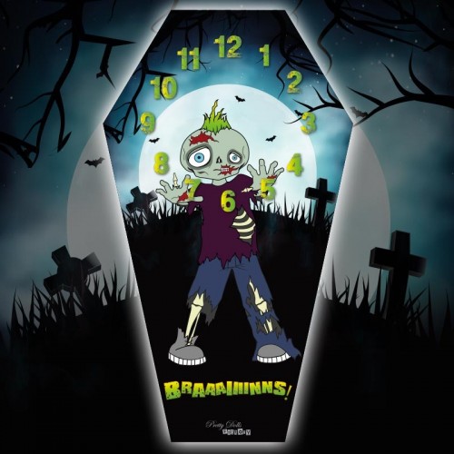 Horloge Cercueil Zombie