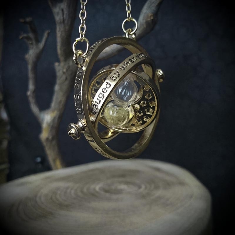 Pendentif Retourneur de Temps, Harry Potter, couleur bronze