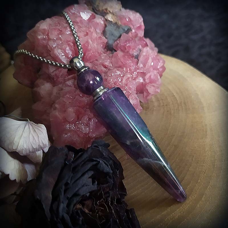 Wendalern Collier Gothique Avec Pendentif Araignée Rubis - Longue