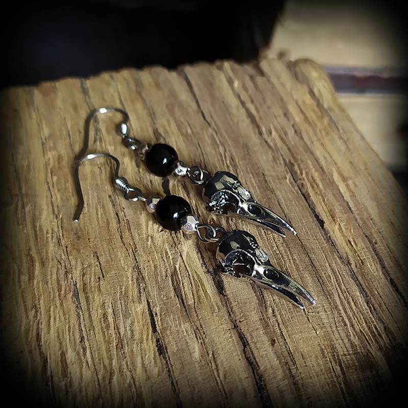 Vnox – Boucles D'oreilles Gothiques En Forme De Crâne Pour Hommes Et Garçons, Punk Rock, En Acier Inoxydable, Bijoux Cadeau Pour Cocktail, Halloween