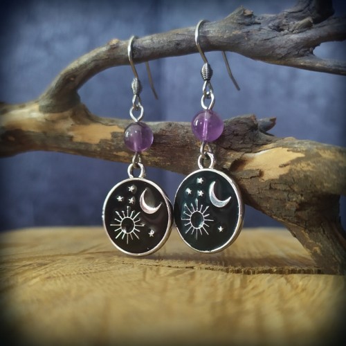 Boucles d'oreilles Wicca...