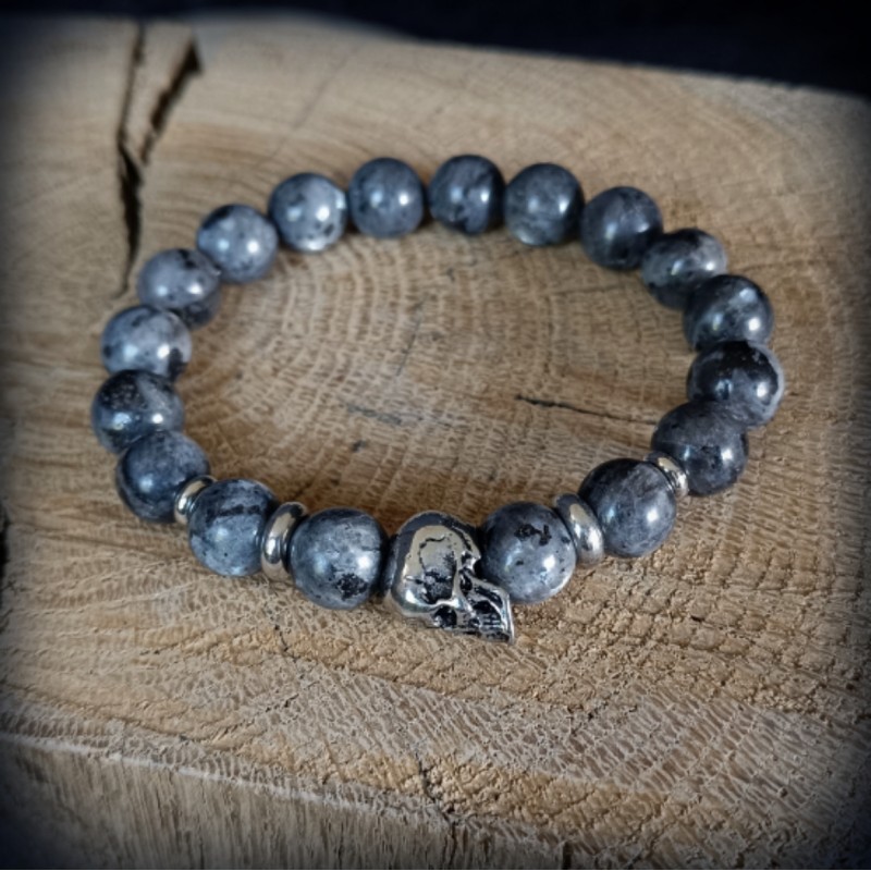 Perle à Barbe SKULL Tête De Mort En Bronze - Ornement Cheveux Ou Barbe NKlaus 6410