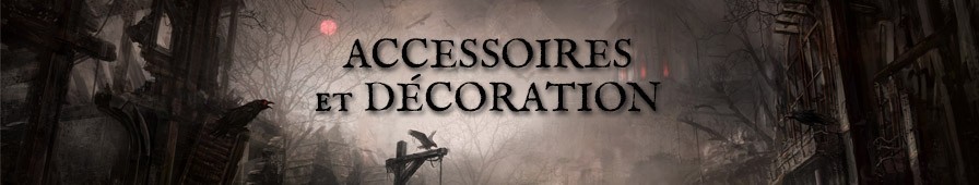 Accessoires & Décorations de style gothique, steampunk, dark, rock...